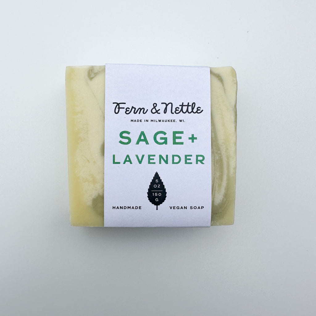 Sage + Lavender Handmade Vegan Soap