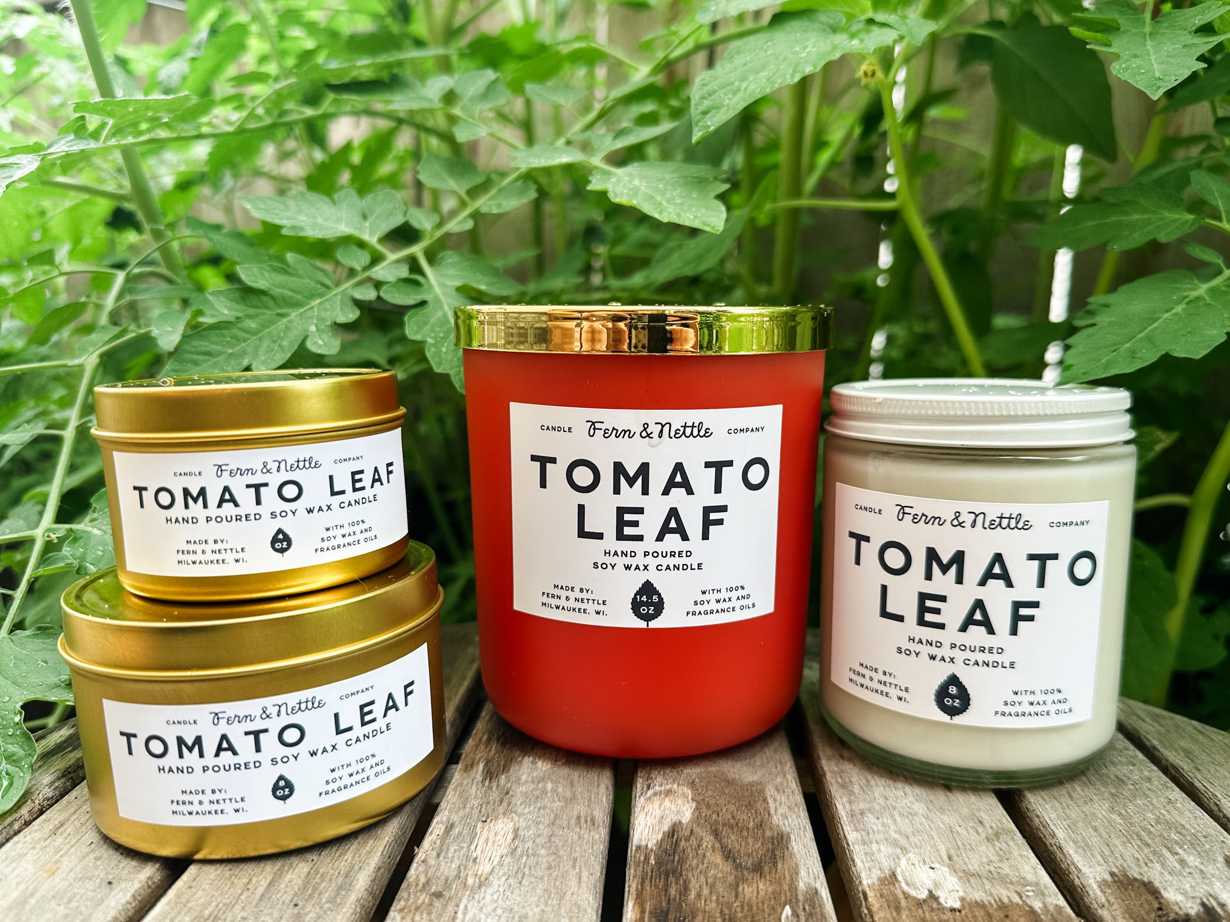 Tomato Leaf Candle | Fern and Nettle