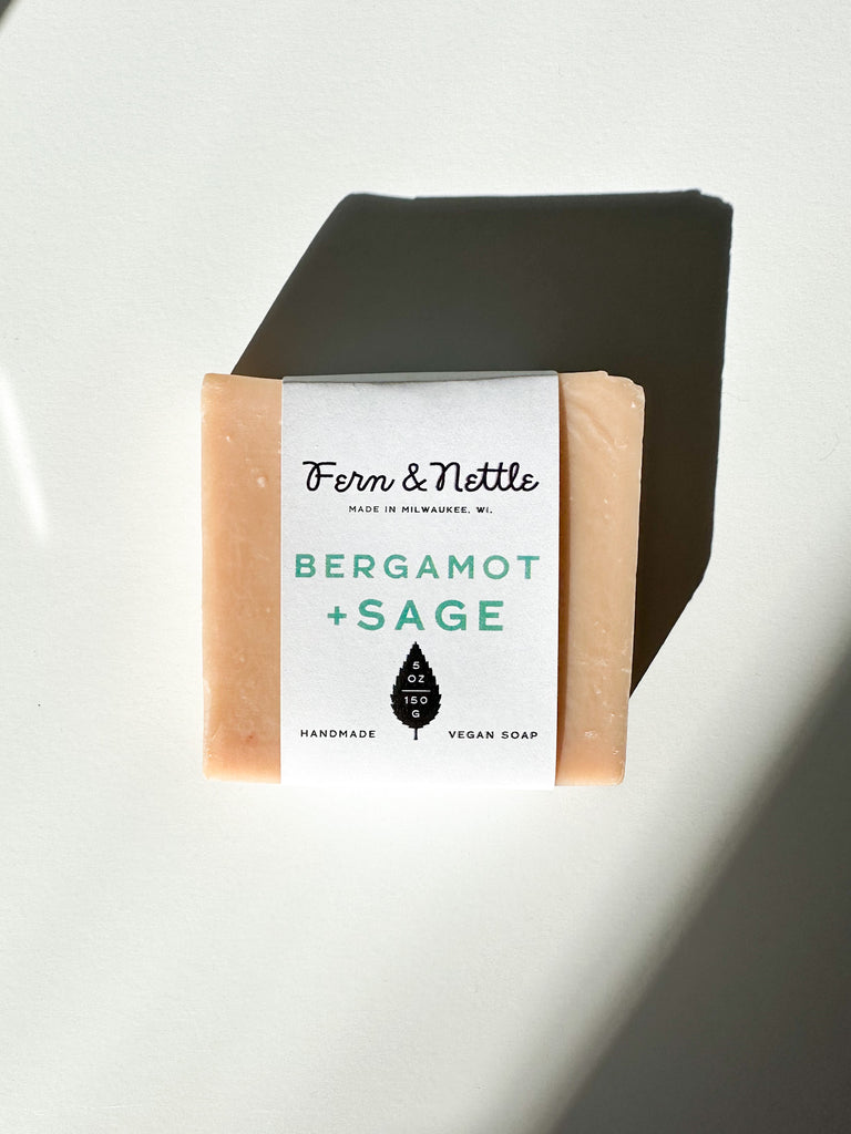 Bergamot+Sage Handmade Vegan Soap