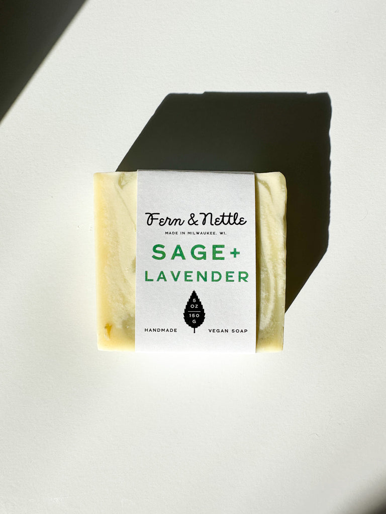 Sage + Lavender Handmade Vegan Soap