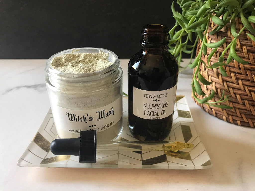 Facial Set: Nourishing Facial Oil and Witch's Mask