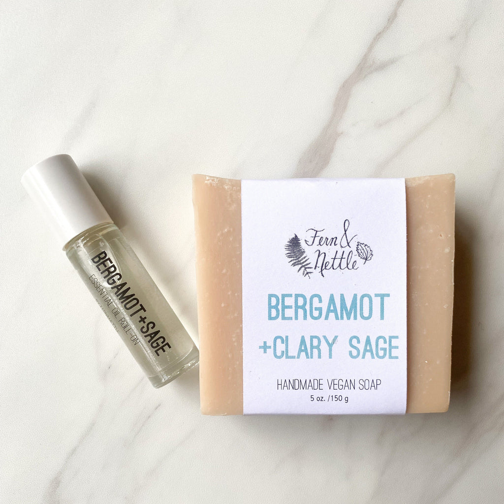 Bergamot + Clary Sage Soap and Essential Oil Roller