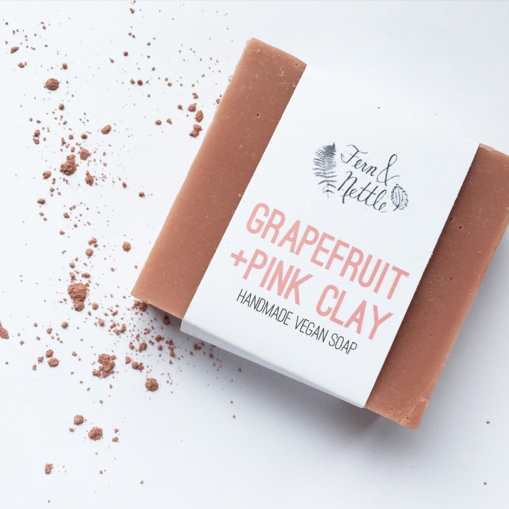 Grapefruit + Pink Clay Vegan Soap
