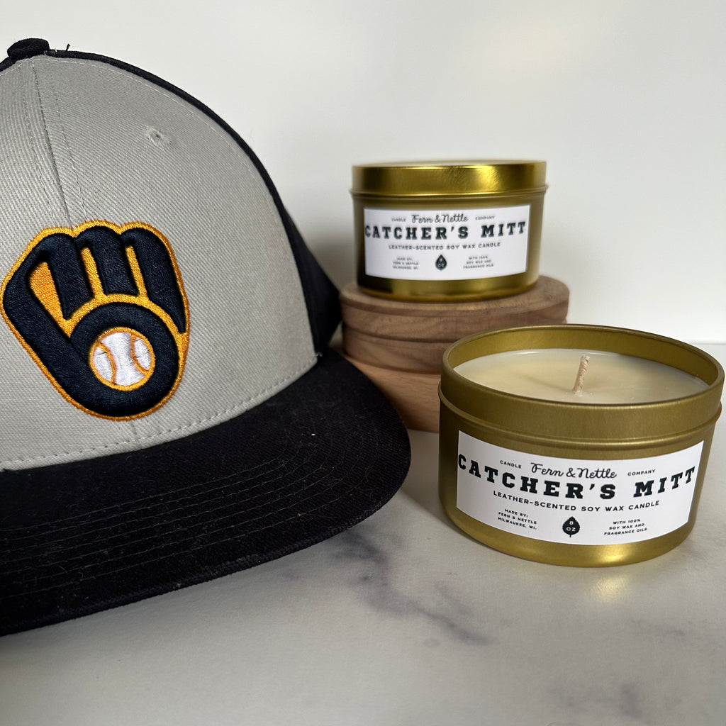 Catcher’s Mitt Leather-Scented Candle